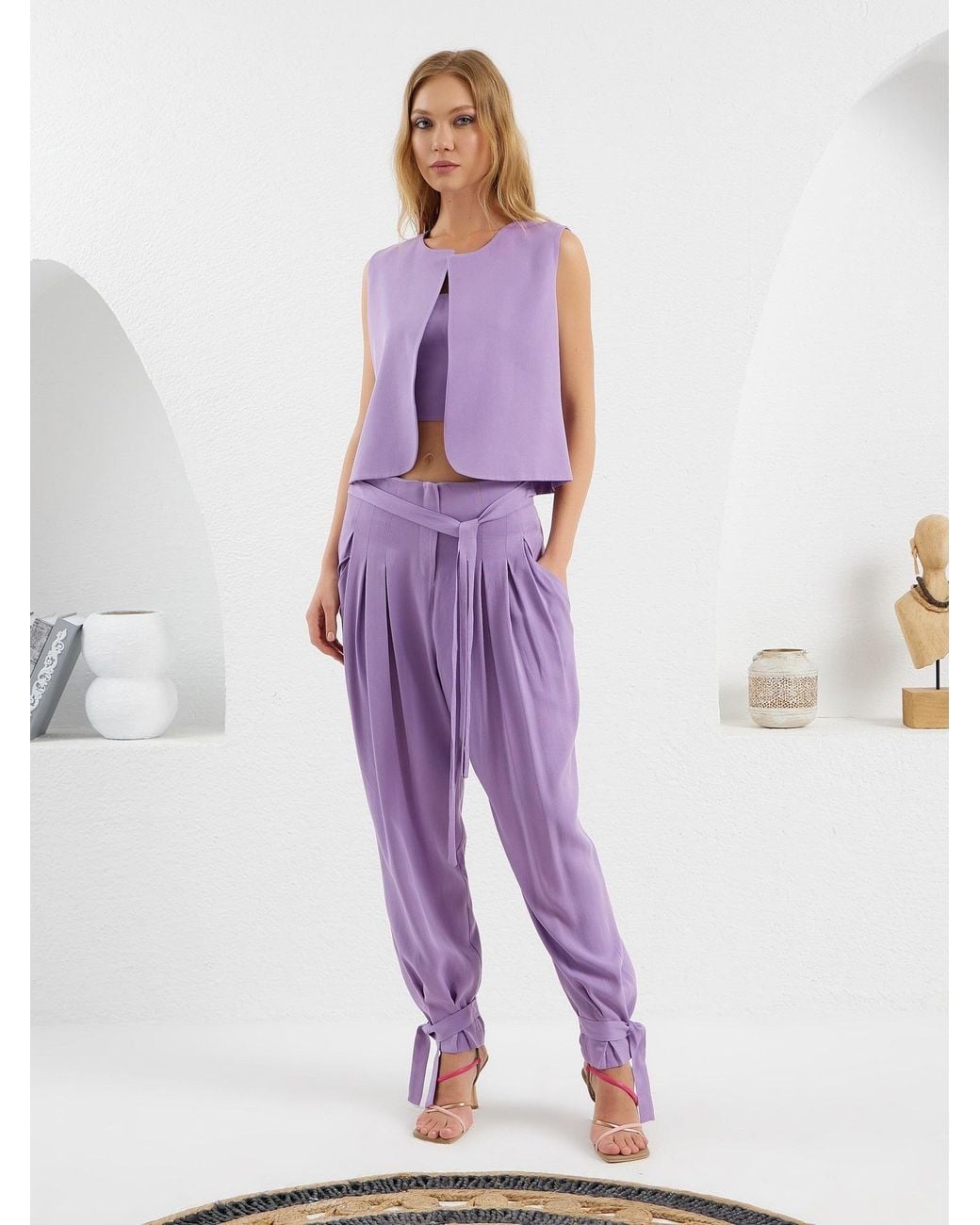 Lumina Eligma Purple The Arabesque Pants Ensemble