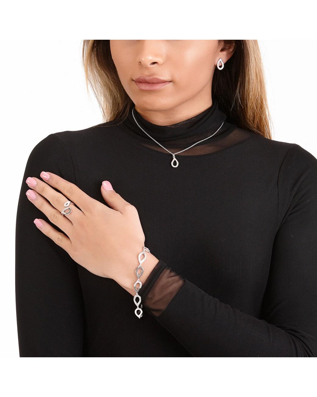Lucy Quartermaine Metallic Melting Diamond Bracelet