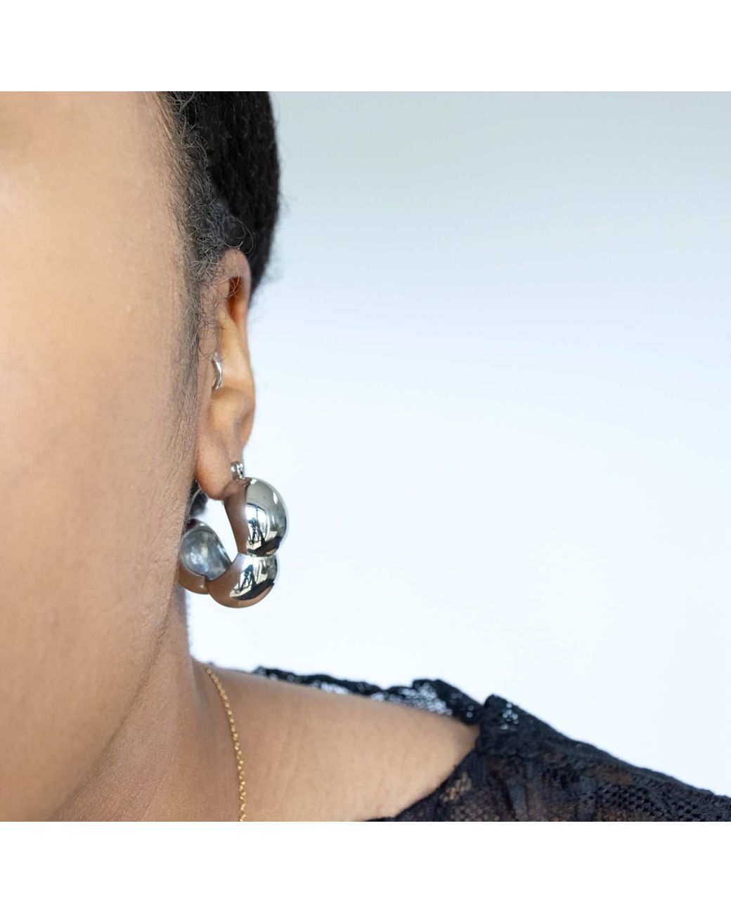 Superdivajewellery Metallic Bubble Earrings