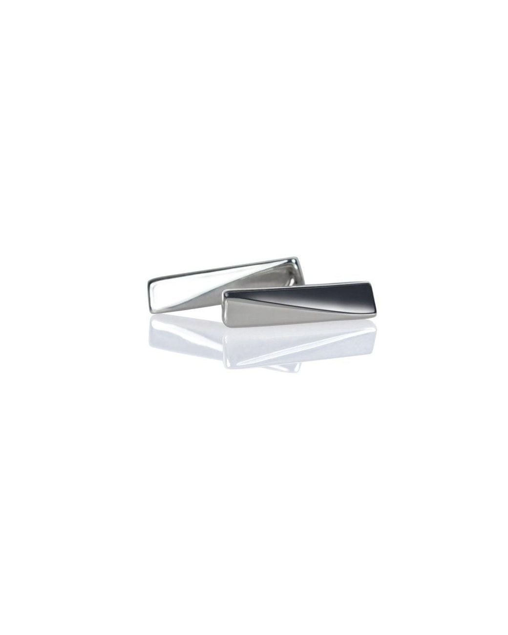 Cier White Flex Stud Earrings