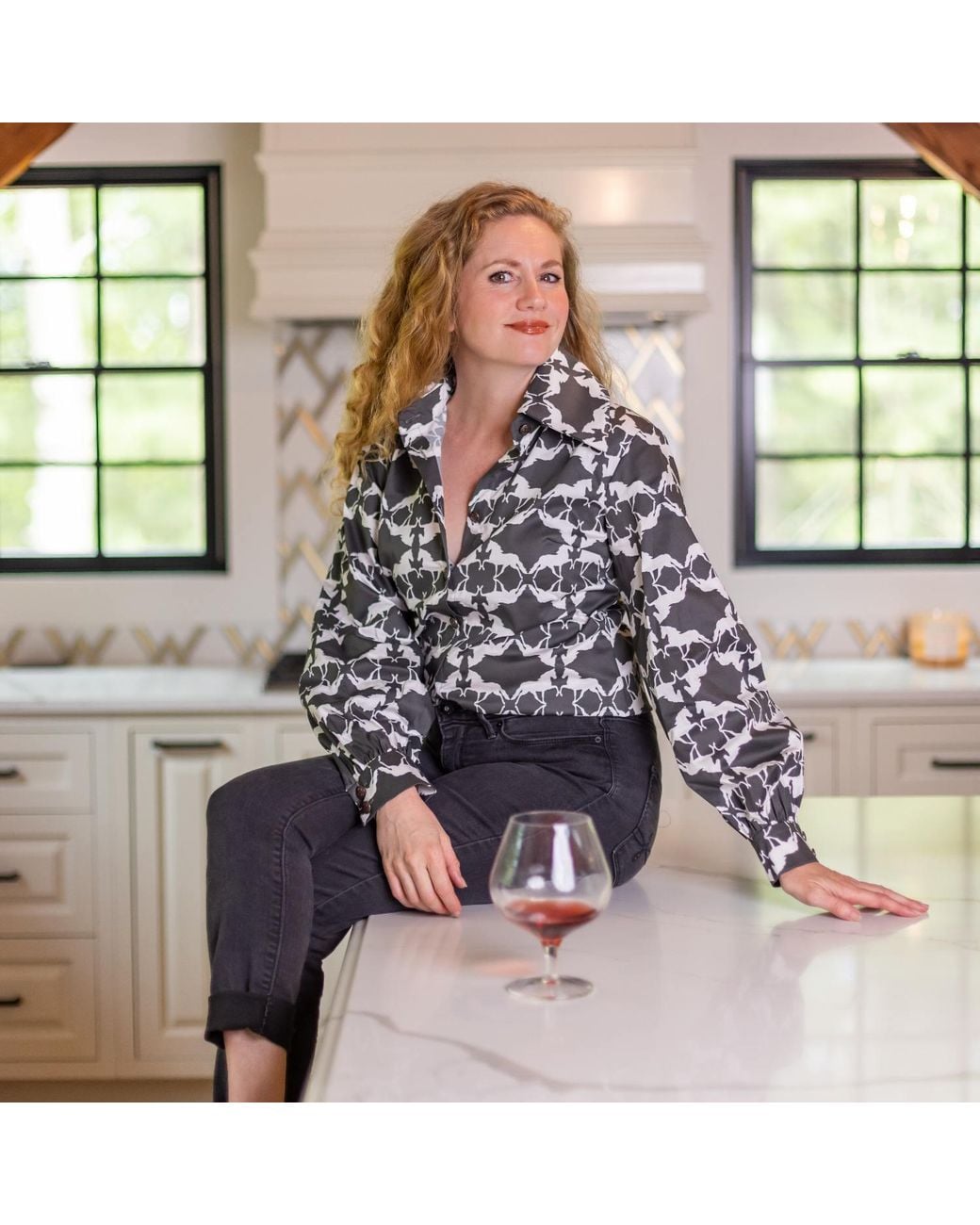 FORZA CAVALLO Black Mirror Horse Blouse