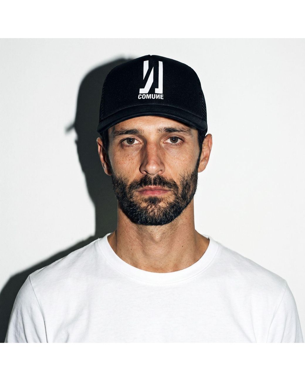 Comune Black Icon Active Trucker Hat for men