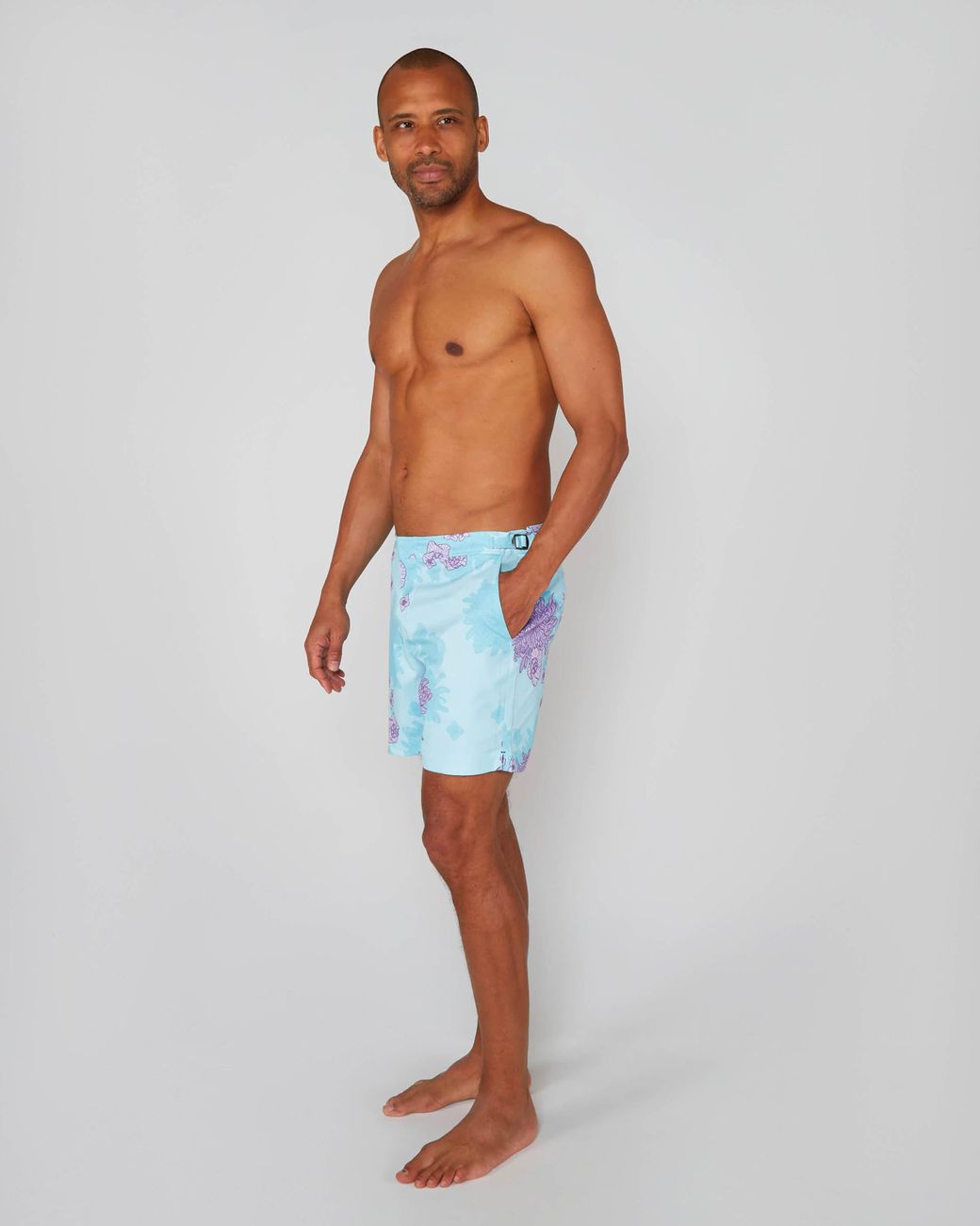 Lords of Harlech Blue Pool Mumms Dream Swim Short for men