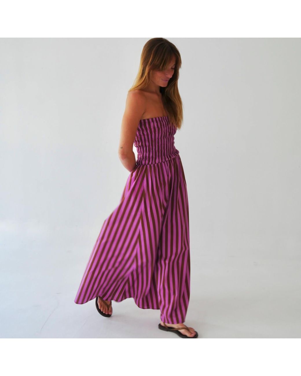 Mind Traveler Red Emily And Striped Dress