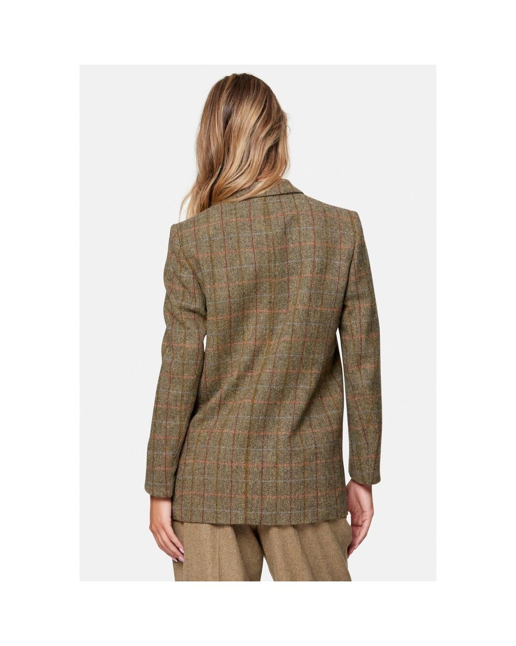 Helen Mcalinden Green Cassie Herringbone Tweed Jacket