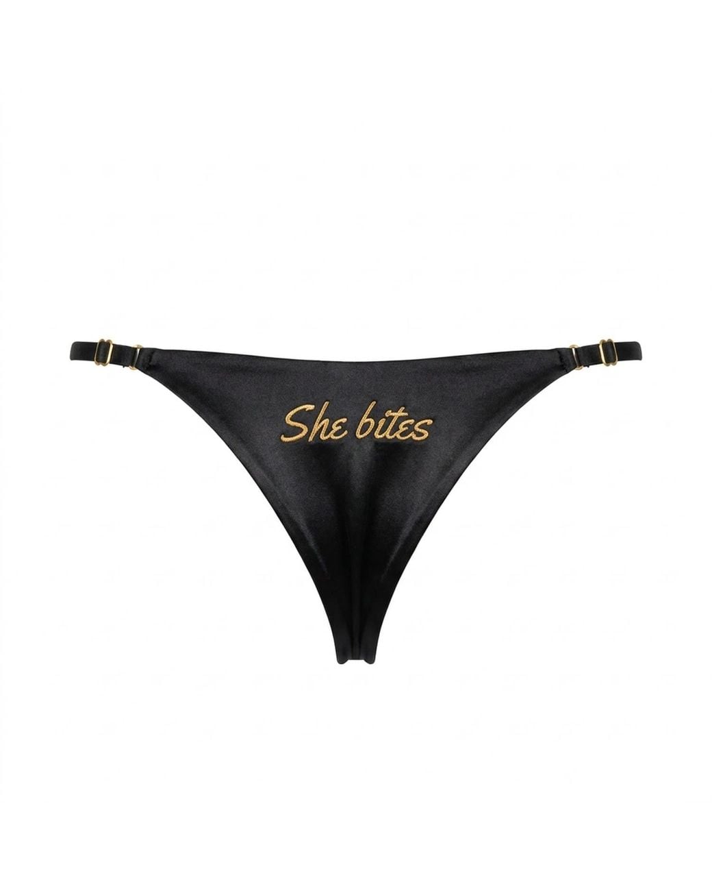 Made for It Black She Bites Teeny Kini Bottoms
