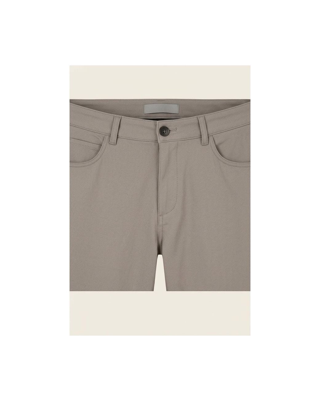 Ron Tomson Gray Neutrals Tapered Casual Wear Pants for men