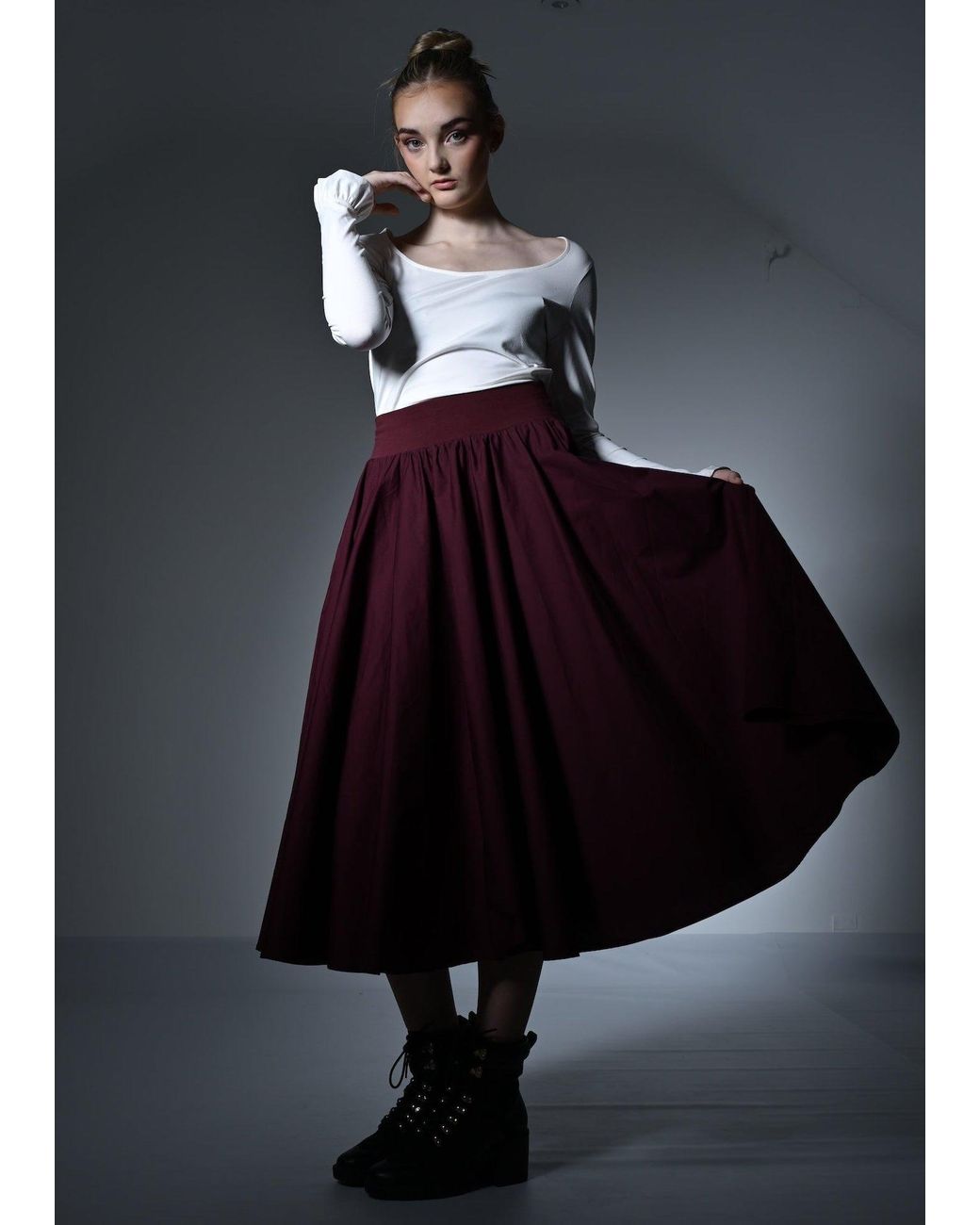 Frock Tales Purple Drury Lane Circle Skirt