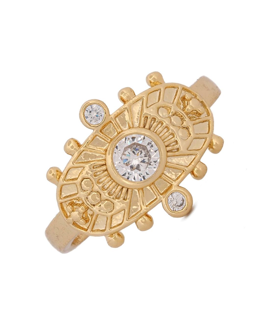 Ebru Jewelry Metallic Goddess Cleopatra & Diamond Ring