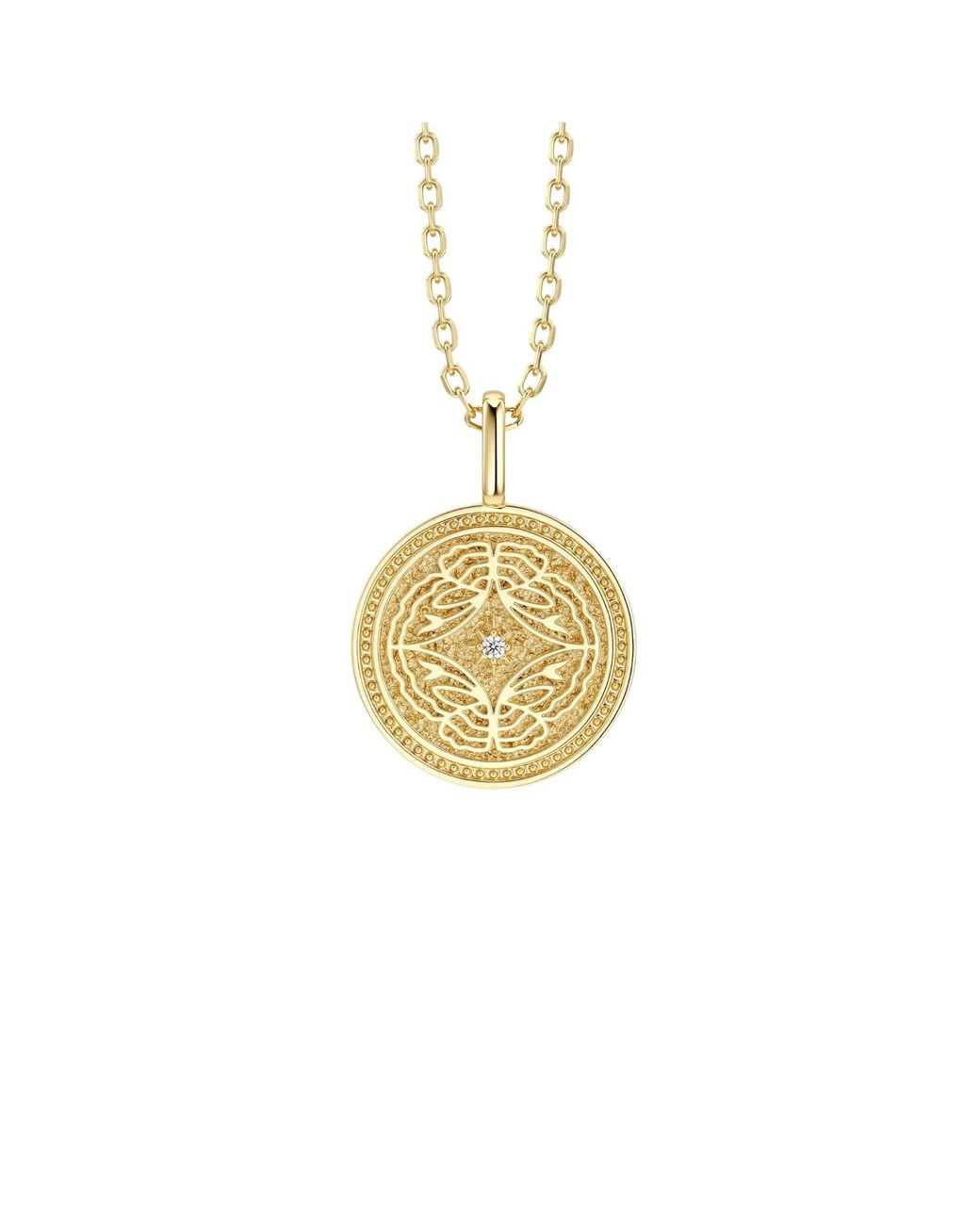 Vanimy Vanimy Butterfly Becoming Medallion Necklace in Metallic | Lyst
