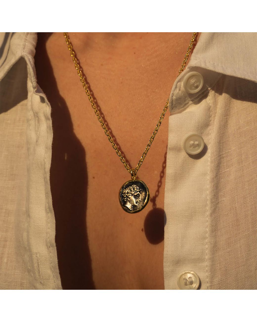 Ece London Metallic The Chariots Coin Necklace