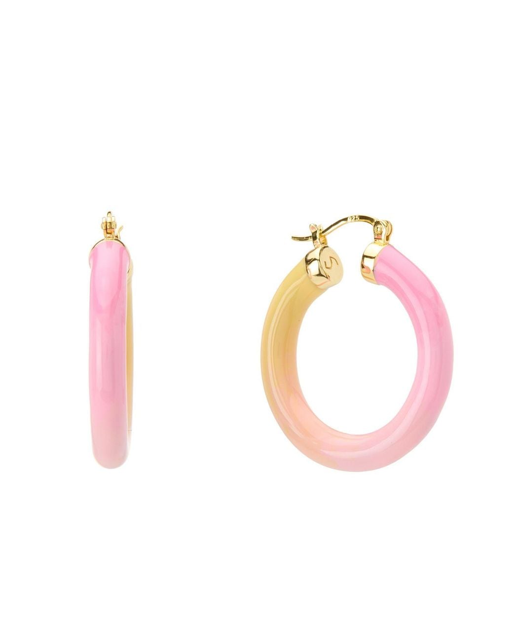 Dolcetto Designs Pink Tropicale Sunset Hoop