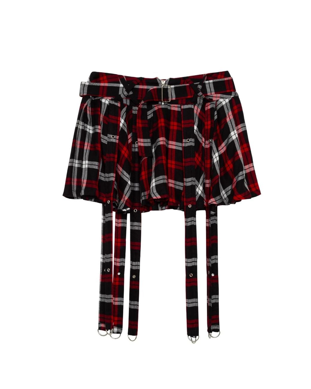 Paloma Lira Red Schoolgirl Skirt