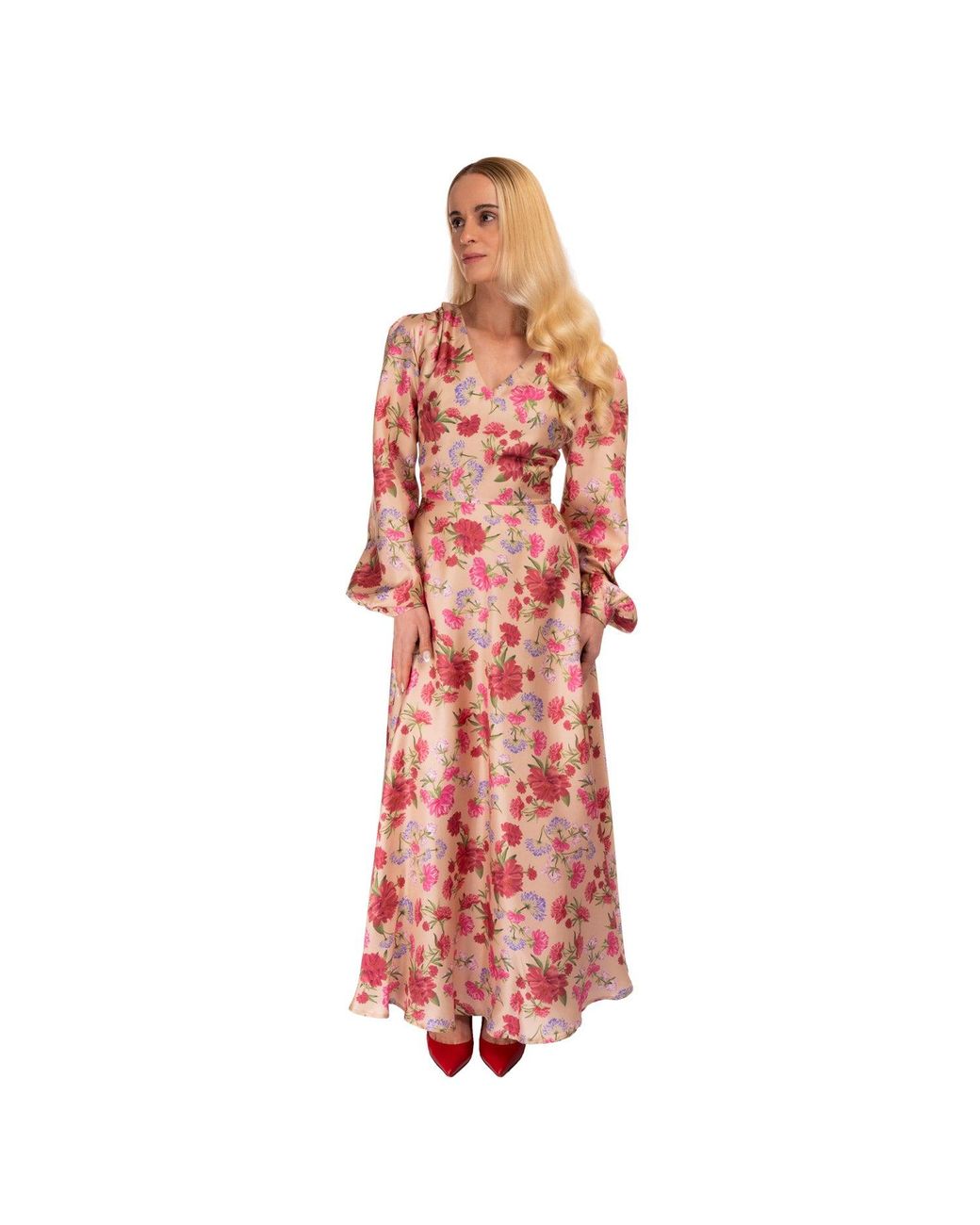 Sofia Tsereteli Red Classic Romance Gown