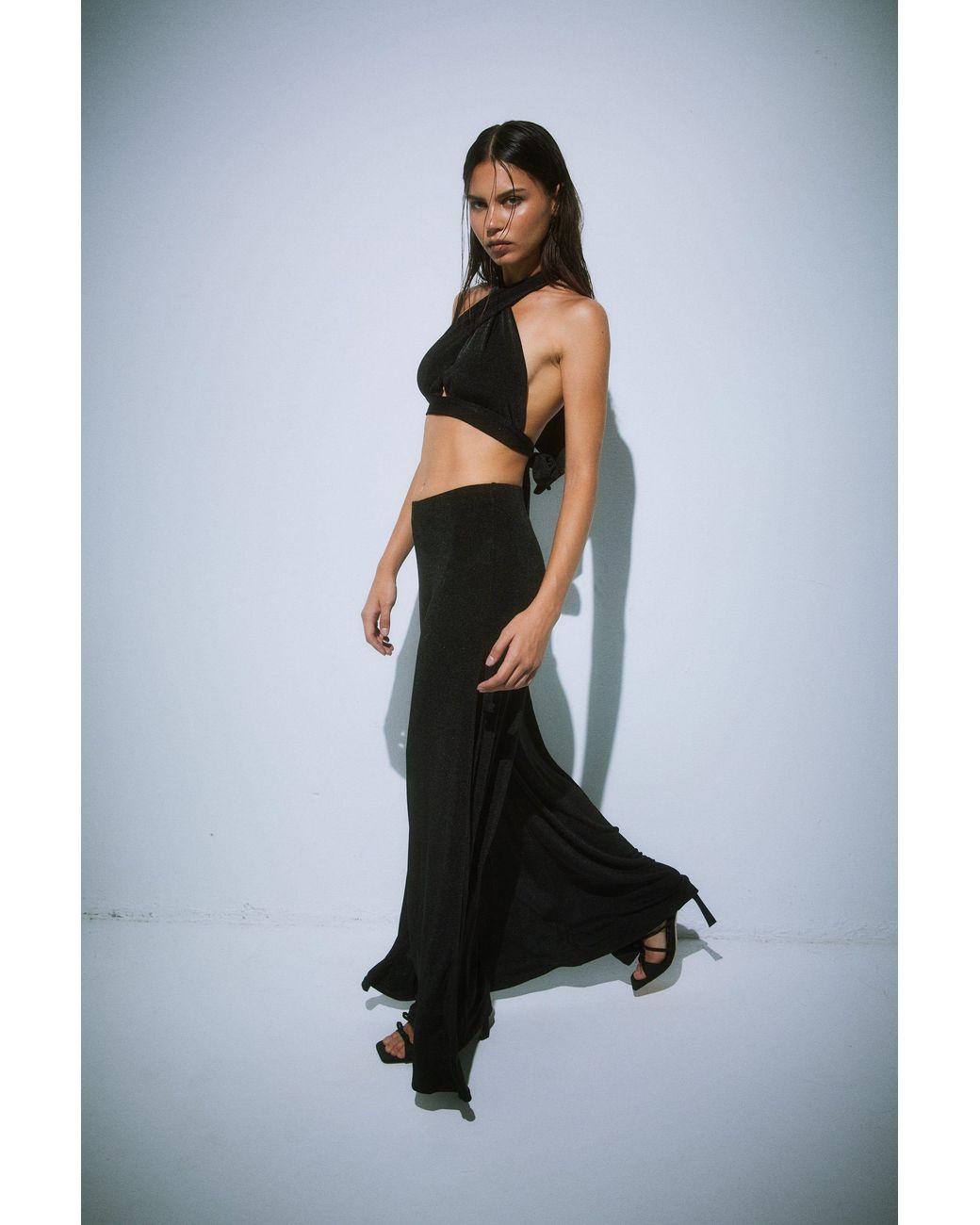Suyty Metallic Capri Set