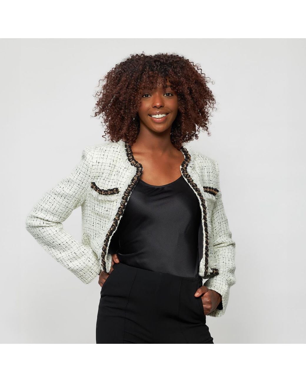 Solgo Atelier Gray Aret Tweed Jacket