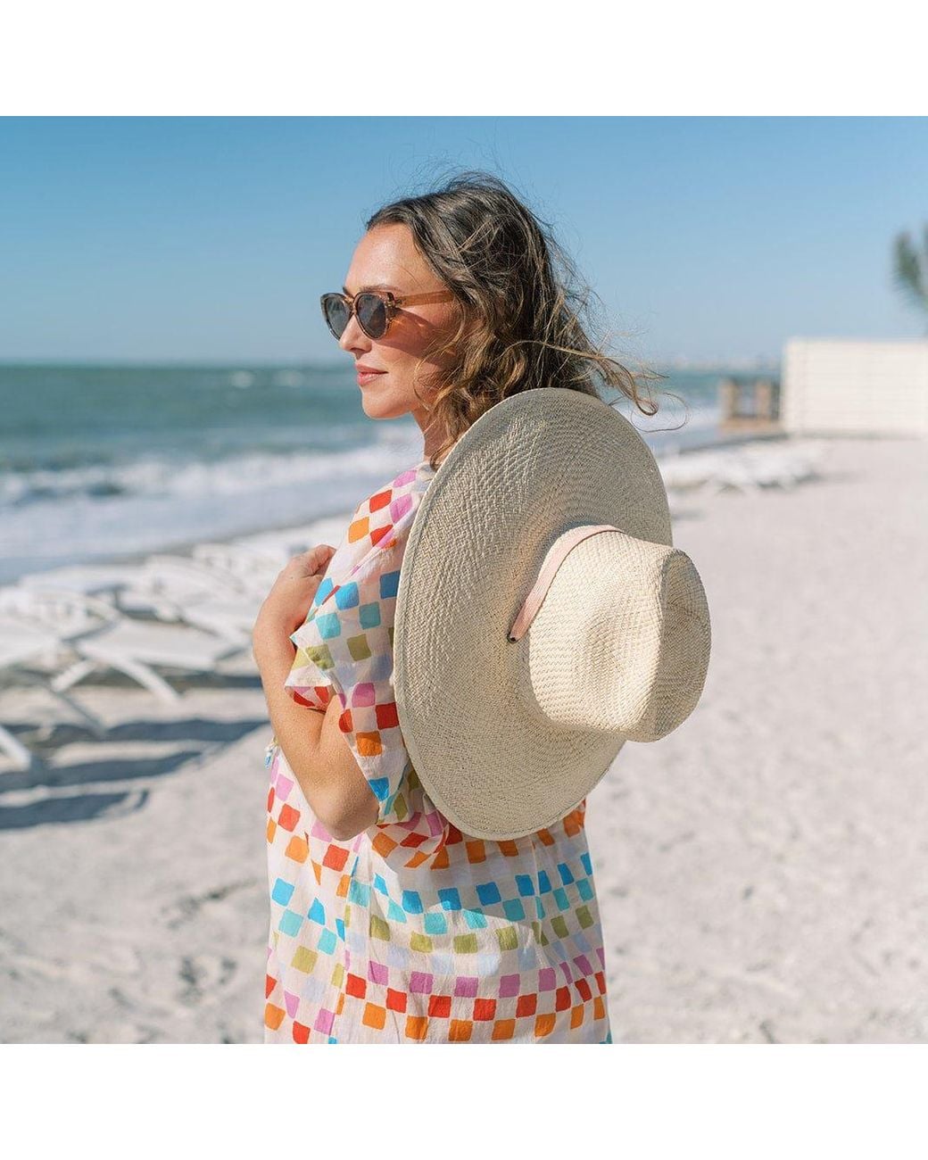 SUNSHINE TIENDA Natural Breezy Pool Hat