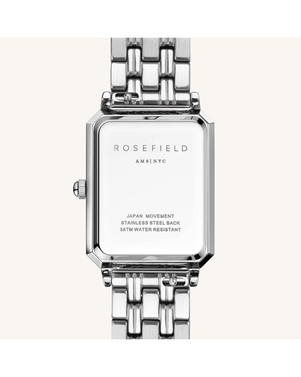 ROSEFIELD Metallic Octagon Xs Steel And Dial Watch