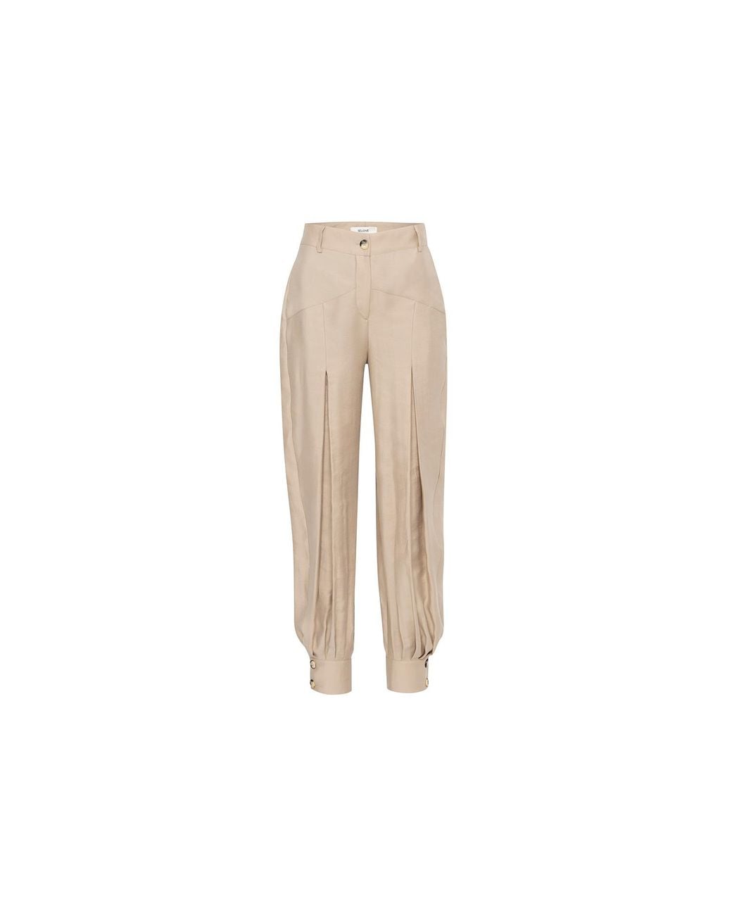 Sélone Natural Nessa Pleated Balloon Trousers