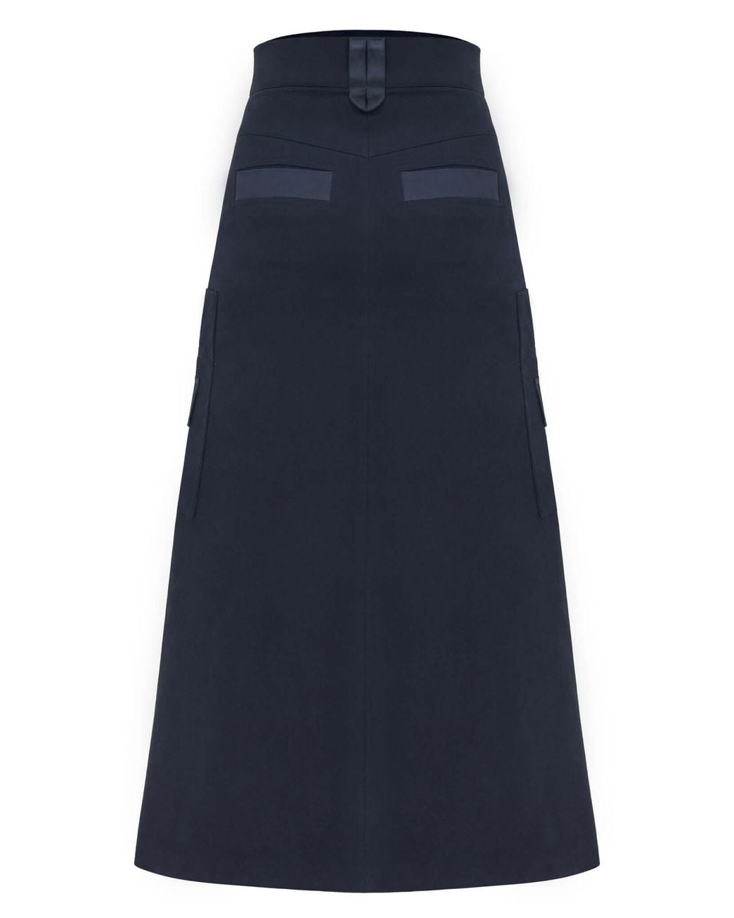 Tia Dorraine Blue Of The Net High-Waist Maxi Skirt