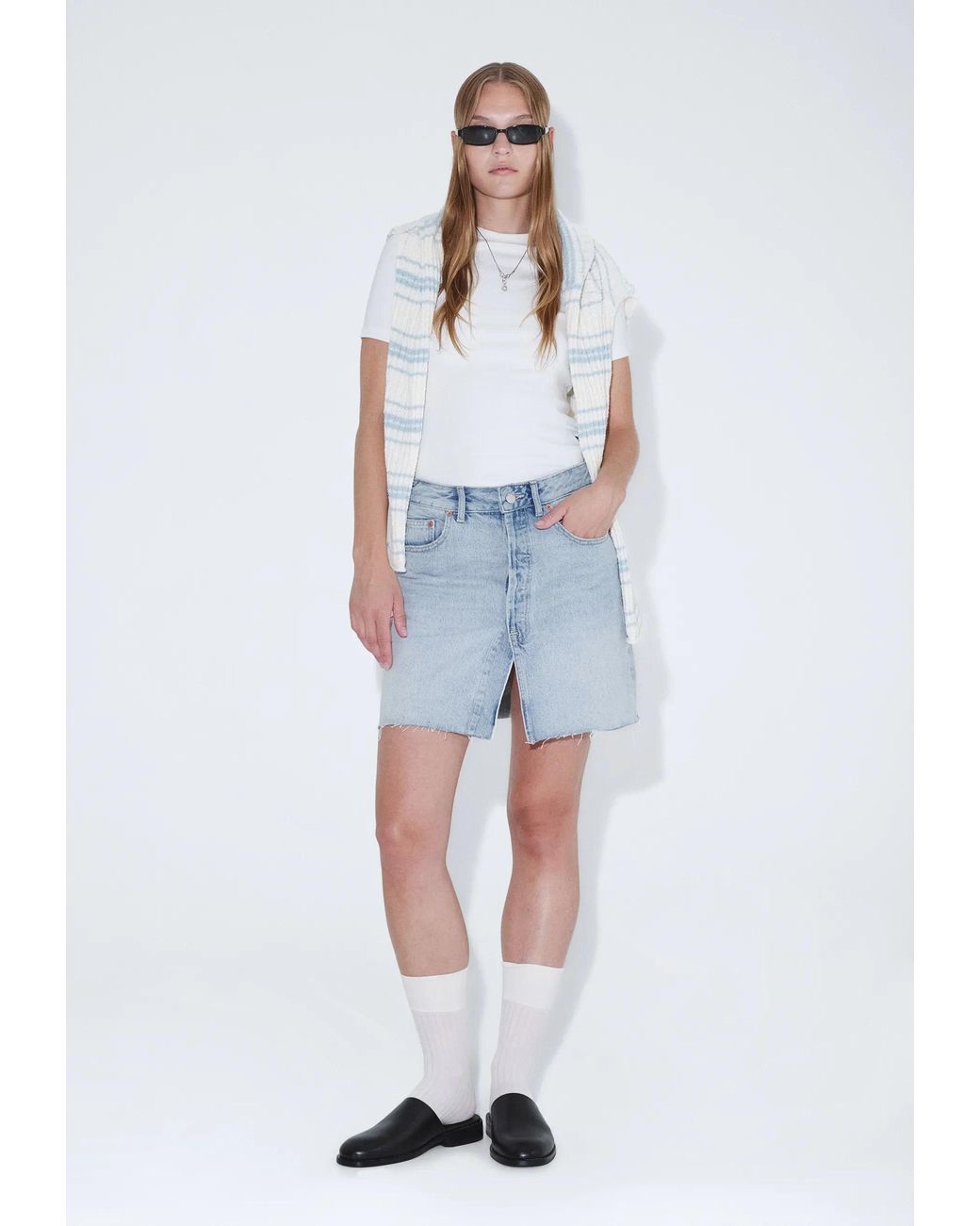 Dr. Denim Blue Ara Skirt