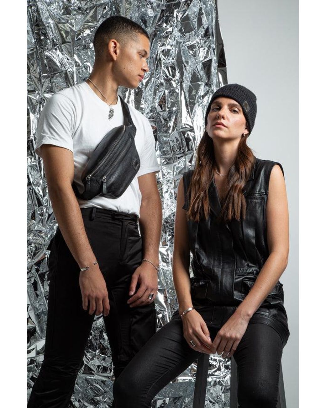 Ware Collective Black Neutrals Tag Keep Warm Beanie