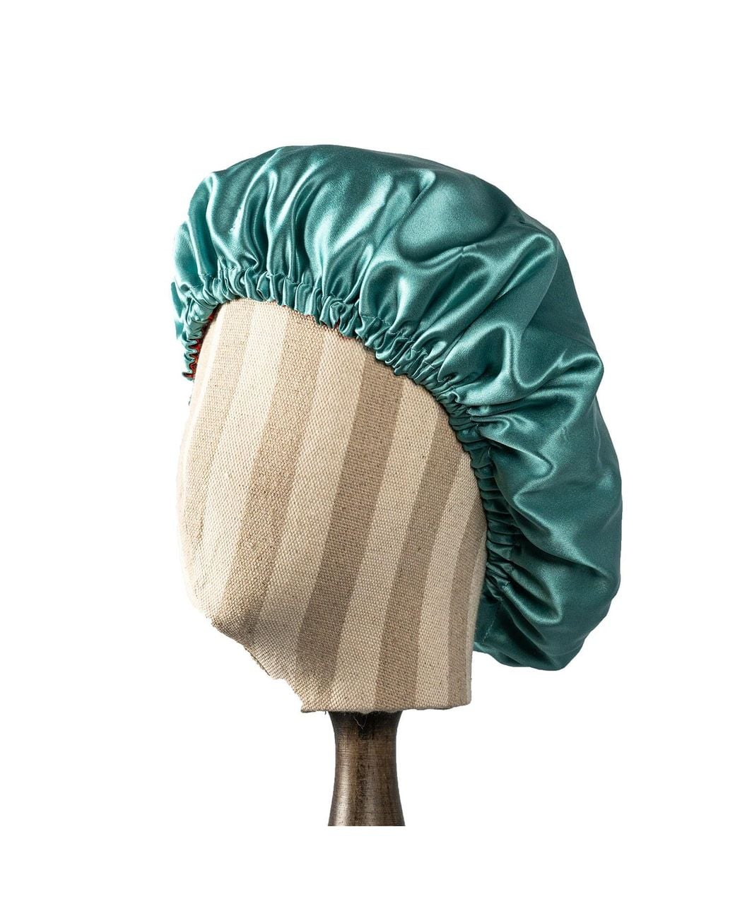Soft Strokes Silk Green Pure Mulberry Silk Double Layer Bonnet The Venetians