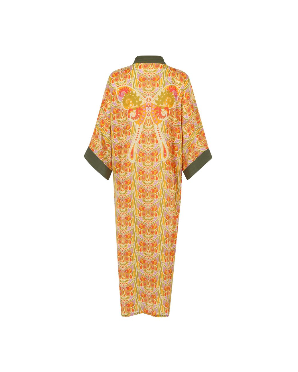 Henelle Metallic Butterfly Effect Citrus Kimono
