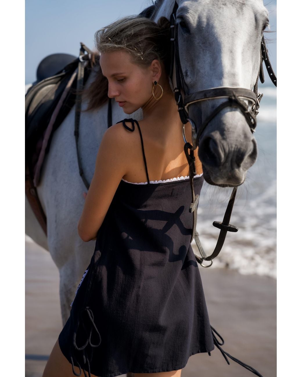 Palm Collective Black Paradiso Mini Dress