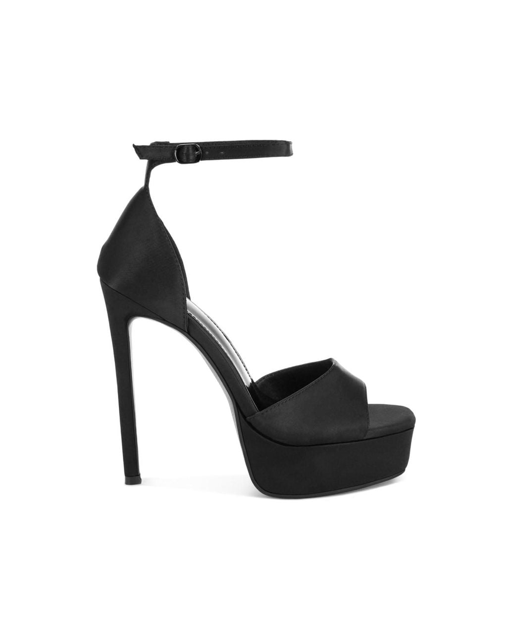 Rag & Co White Marshis Towering Platform Heel Sandals