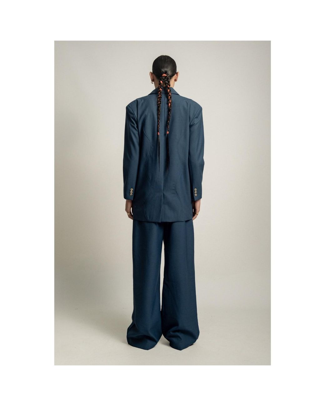 Van Brussel Blue Avery Wave Blazer
