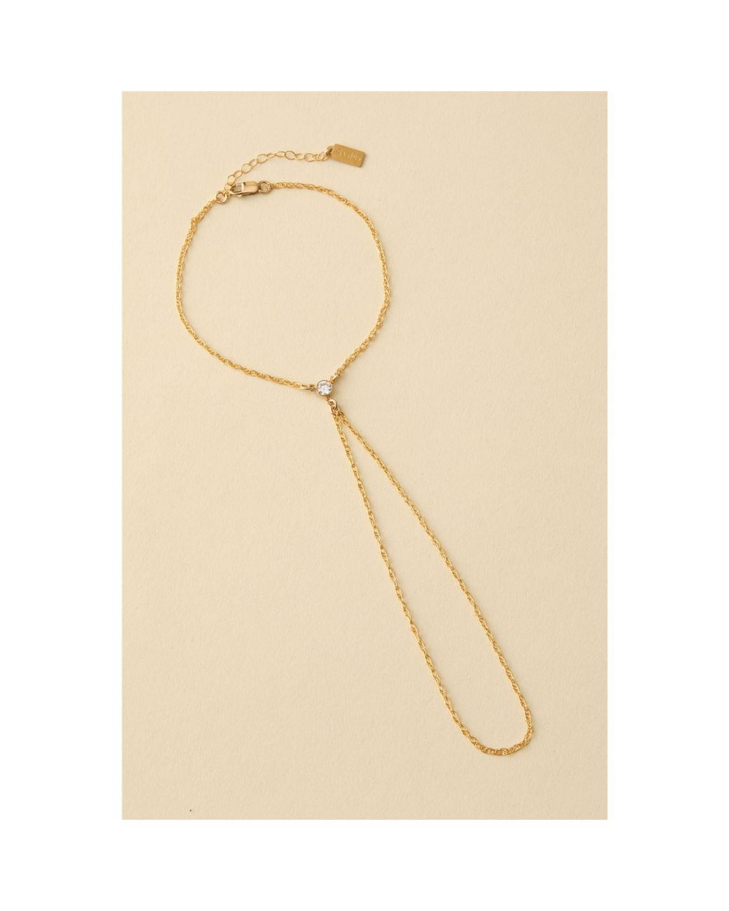SET & STONES Metallic Teagan Hand Chain