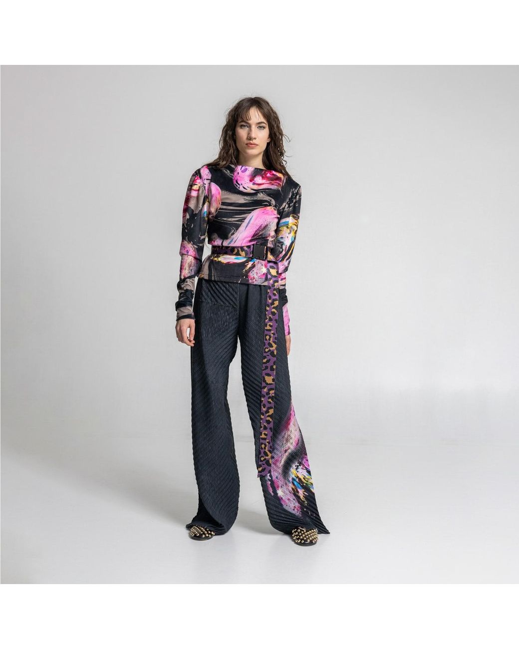 ARTISTA Blue Ruben Pleated Pants