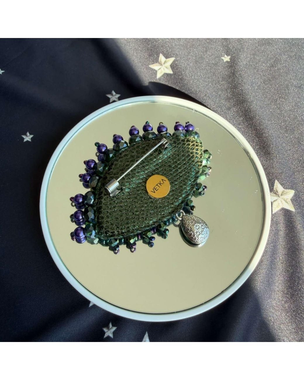VETKA Green Eye Talisman Brooch- Alchemist's Secret