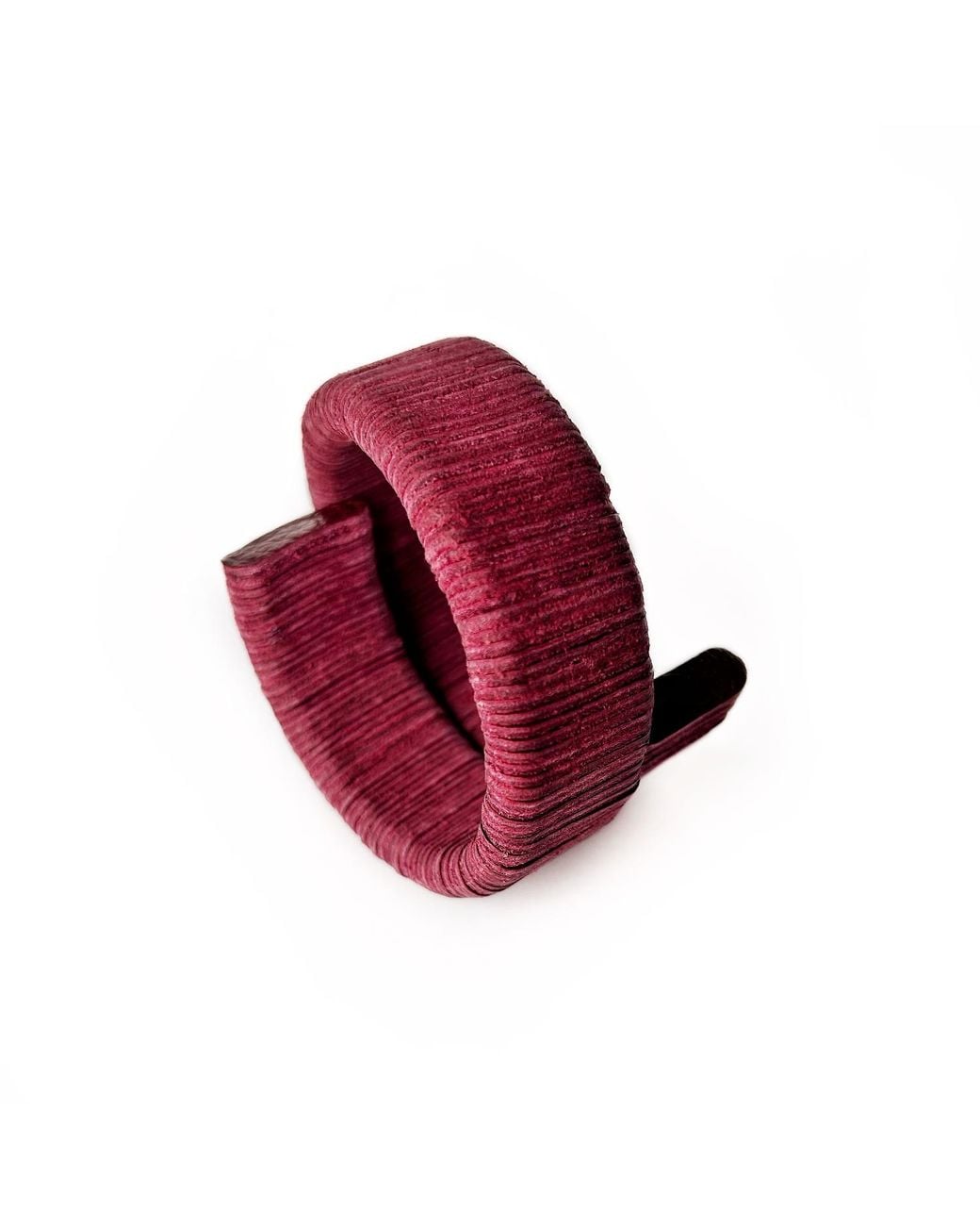 WAIWAI Red Burgundy Leather Wrap Bracelet