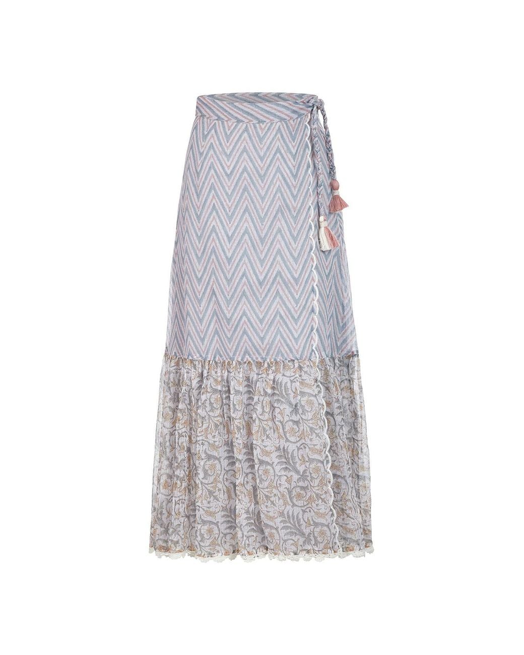 Liminal Gray Maya Wrap Skirt