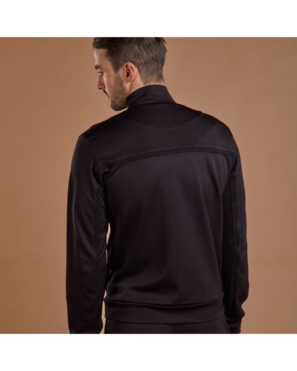 NUMBAT Black Performance Full Zip Jacket for men