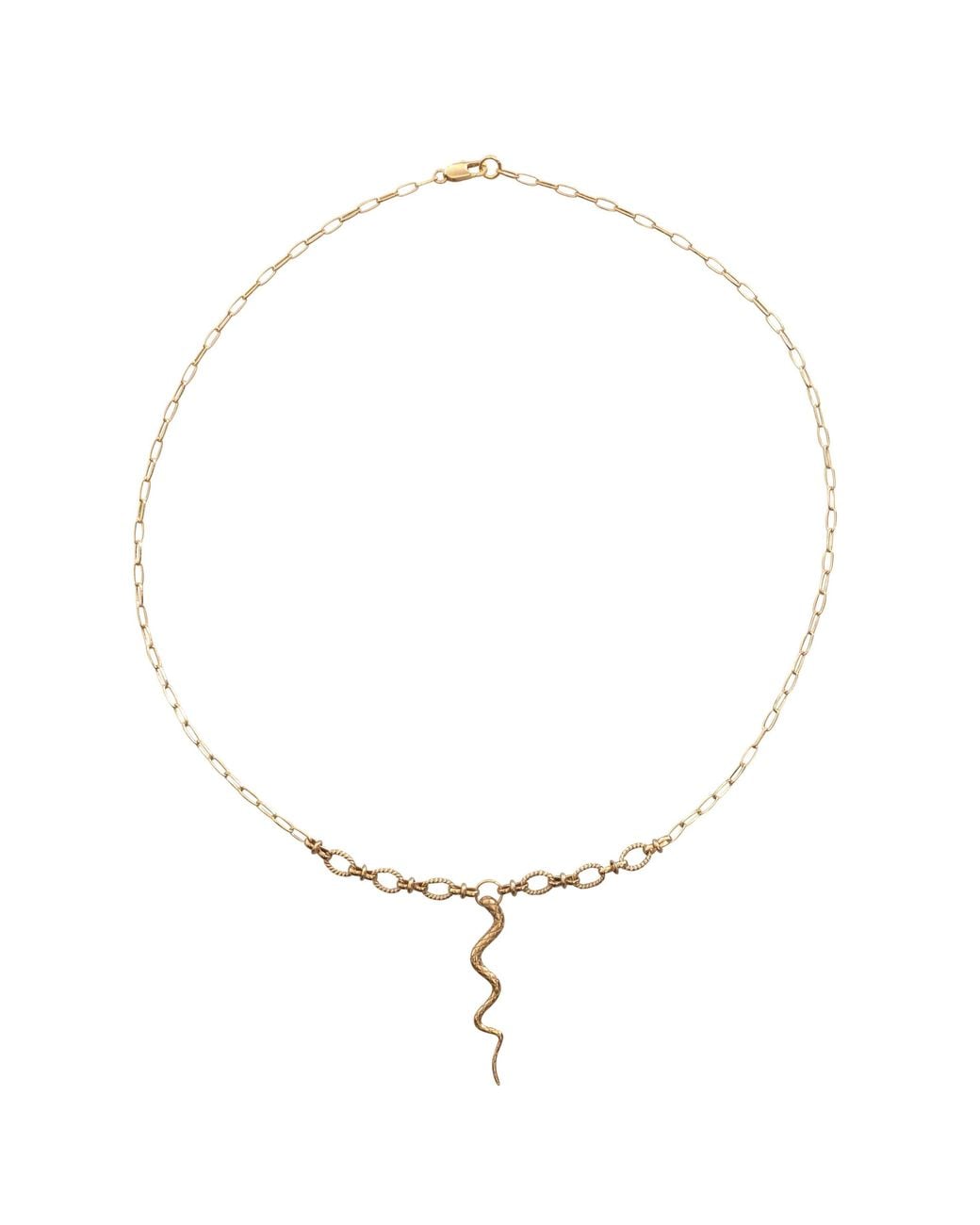 IN CAUDA VENENUM Metallic Wadjet Necklace