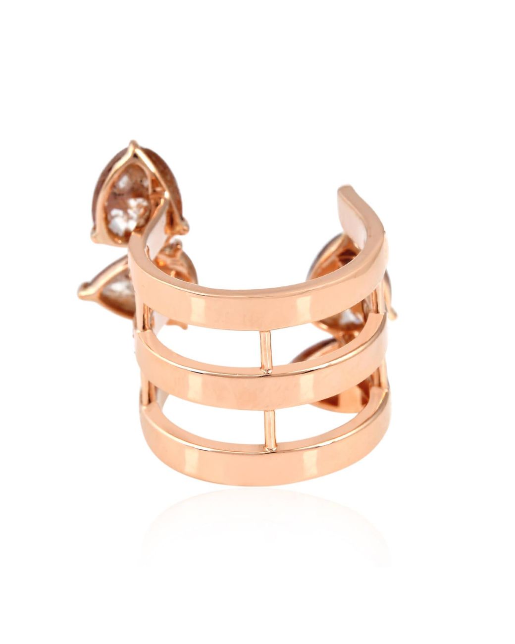 Artisan Pink Pear Cut Ice Diamond
