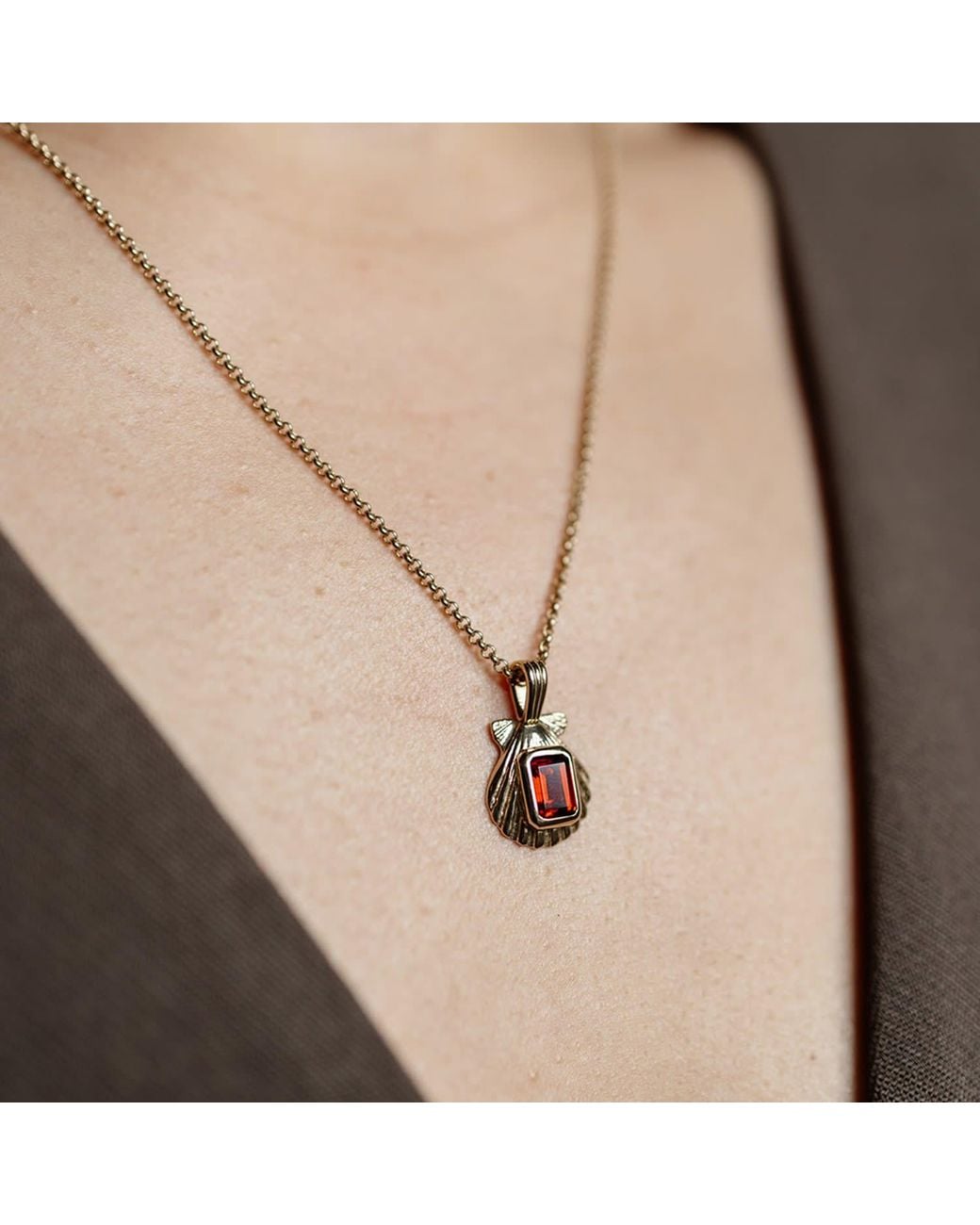 Zoe & Morgan Metallic Cordelia Necklace
