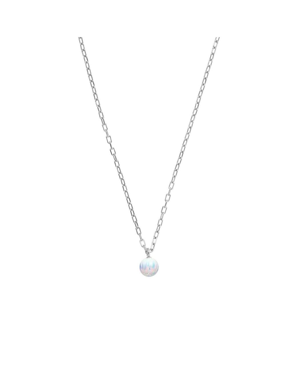 Ora Pearls Metallic Opia Ice Opal Chain Pendant