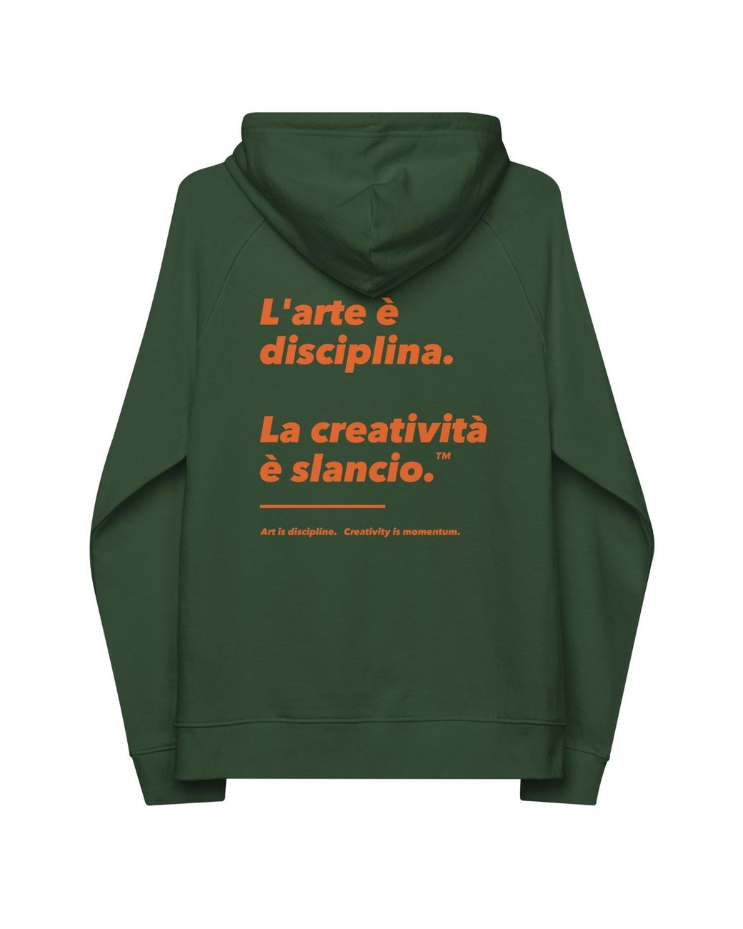 Anchor and Crew Green Bottle Art & Momentum Creative Standard Organic Cotton Hoodie for men