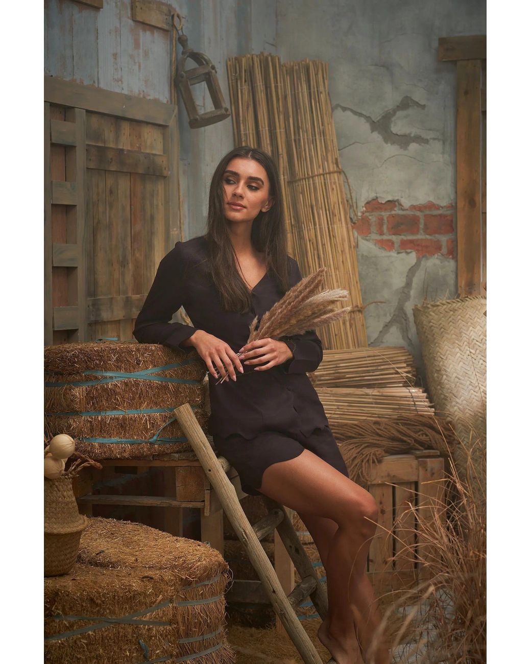 Ashita Fernandes Brown Arz Shorts – Strength & Sophistication