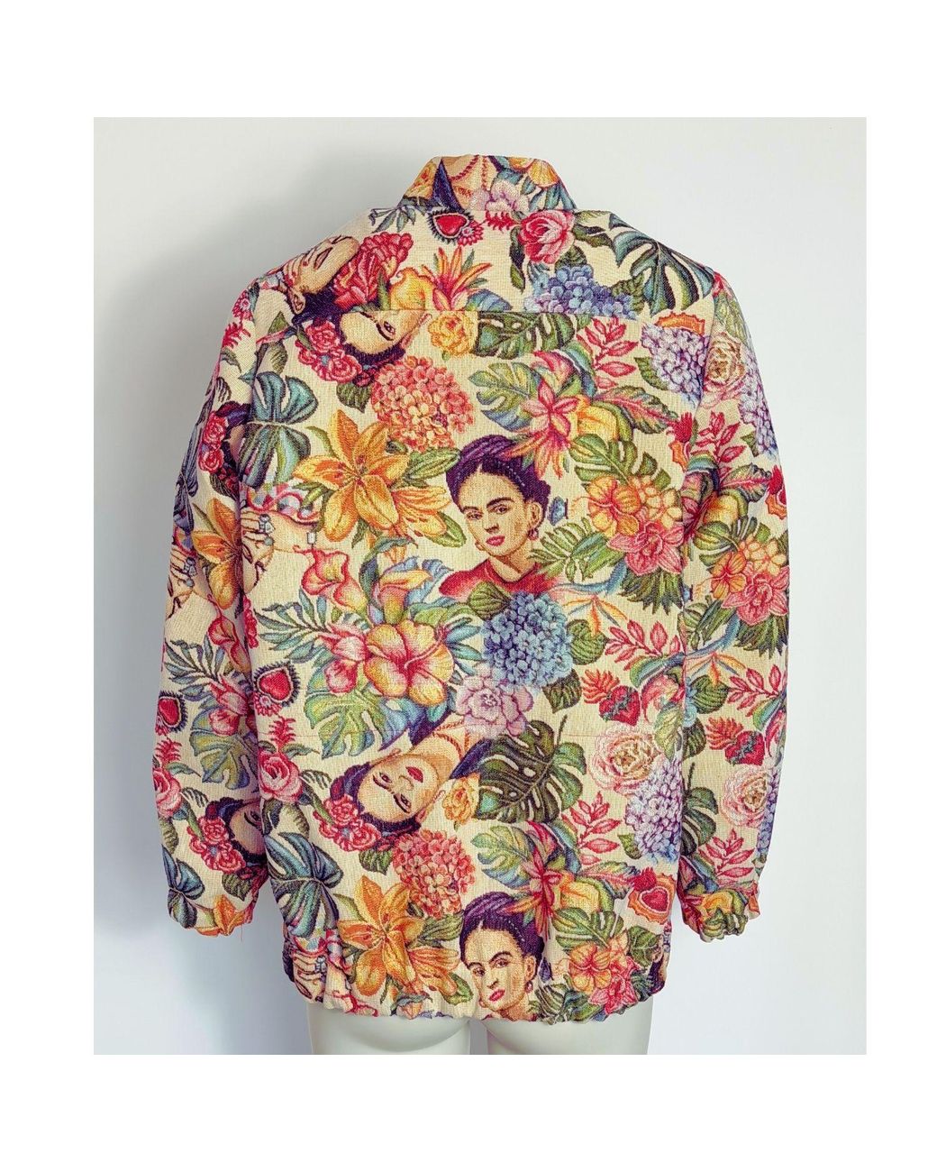 Couture to Your Door Multicolor Parka Style Floral Upcycled Tapestry Jacket