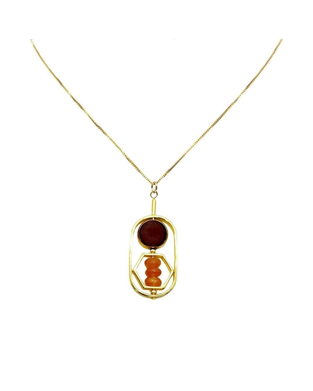Aracheli Studio Metallic Art X Sunstone Necklace