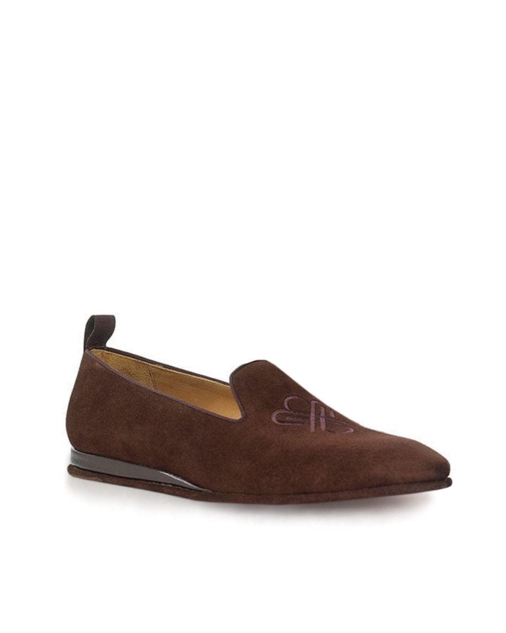 Mariano Shoes Brown Suede Slipper for men