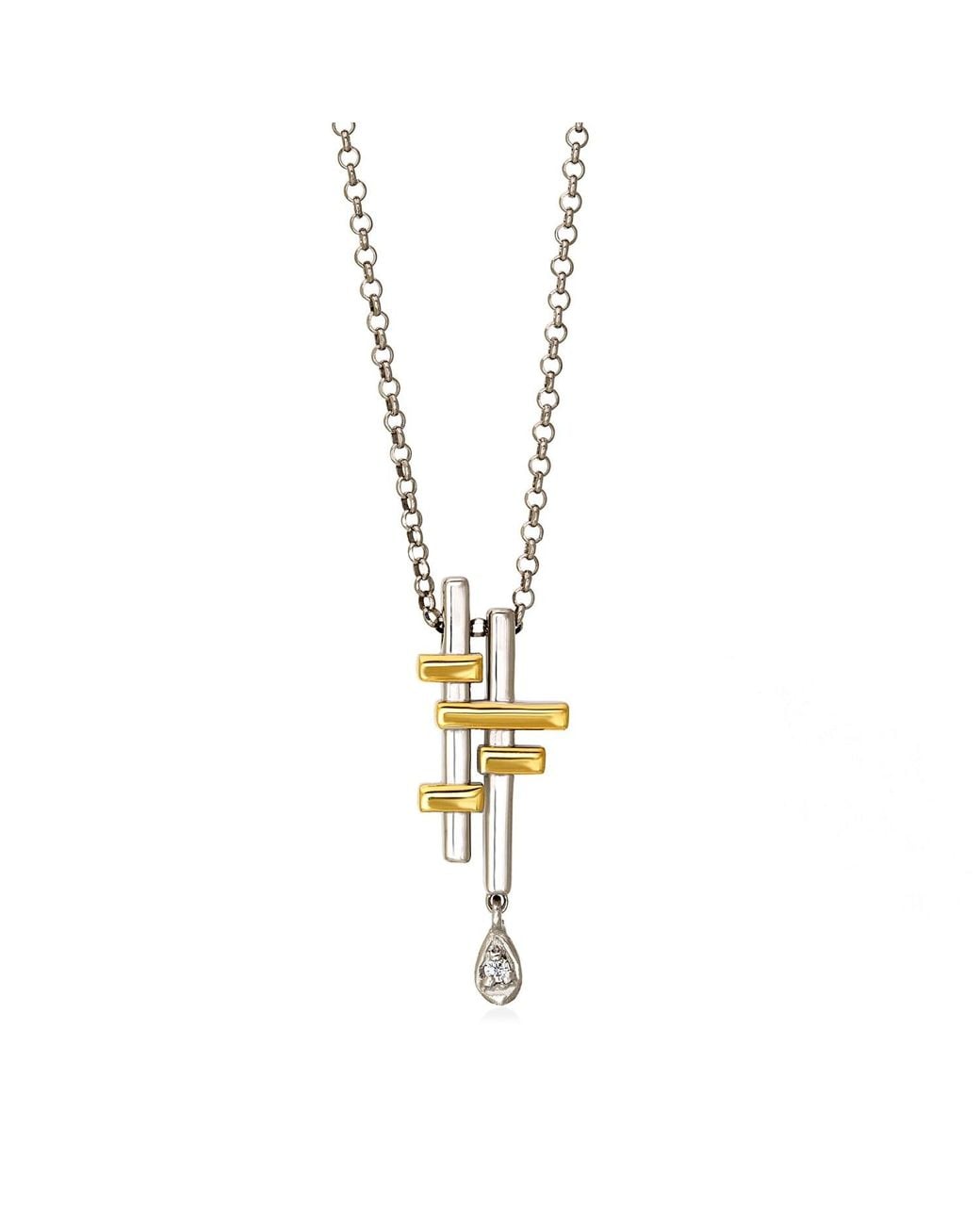 Myrto Katramadou Jewellery Metallic Zen Ideogram Mix Necklace