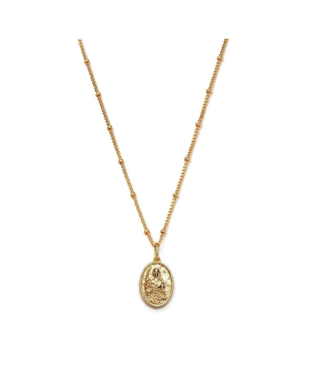 With Love Darling Metallic Abundantia Oval Necklace