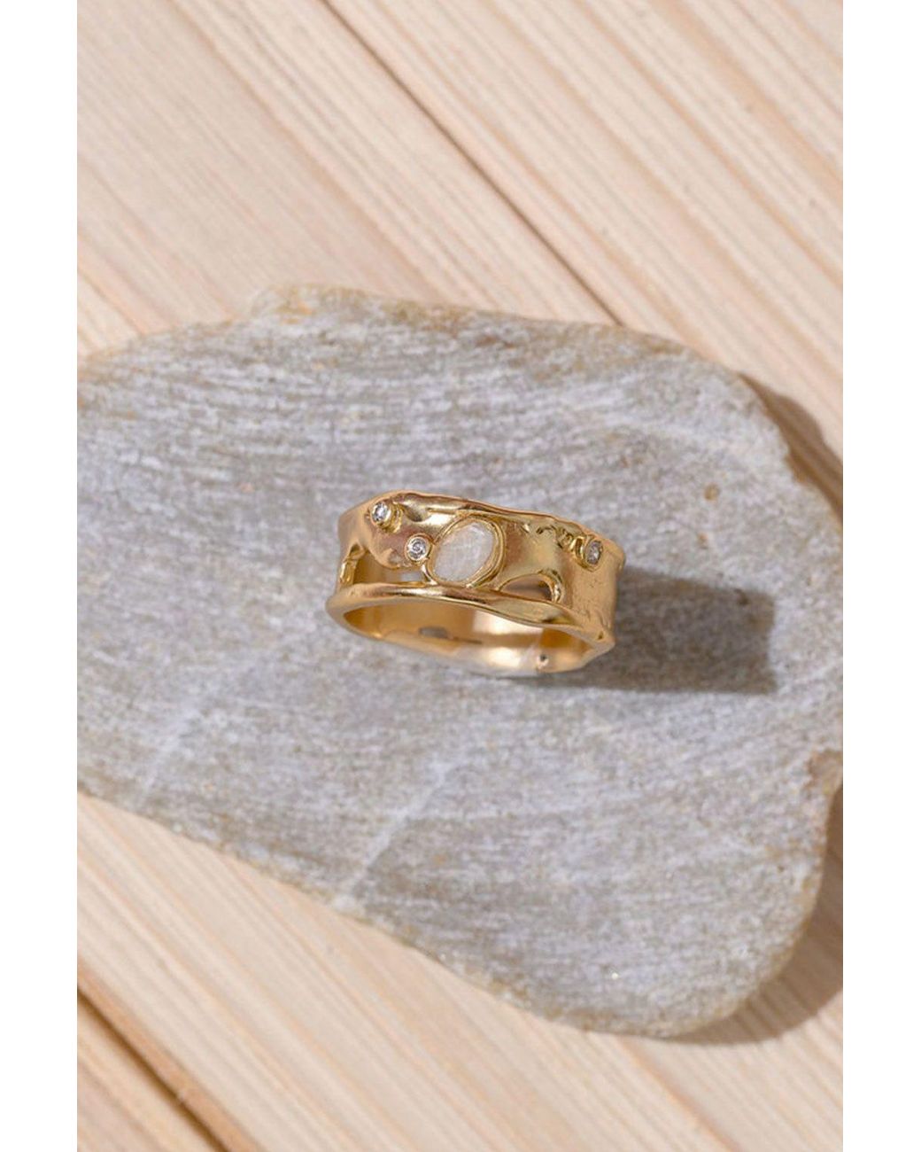Rare Matters Jewelry Natural Clear Quartz Statement Ring
