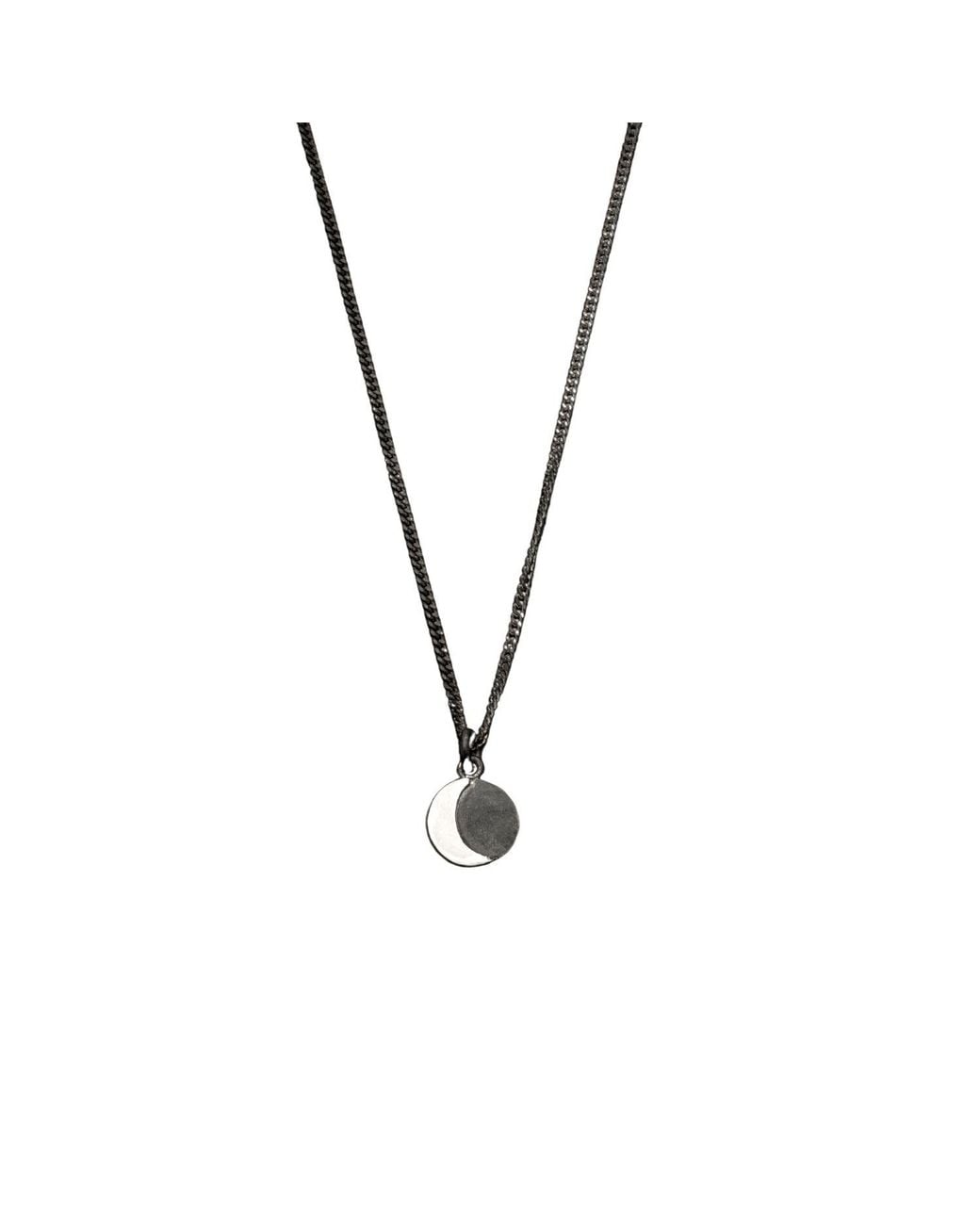Zula Jewelry + Design Metallic Moon Waning Necklace